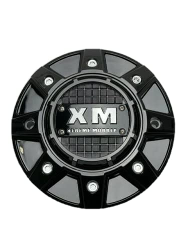 Xtreme Mudder Gloss Black Wheel Center Cap C-8023-1 replacement wheel center cap part C-8023-1